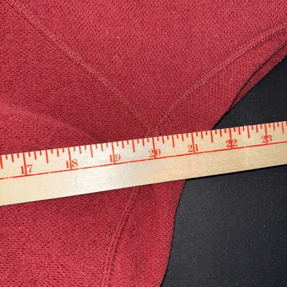 REI Sweatshirt Collared Full Zip Red Fleece Zip Pockets Gorpcore Womens Size XL - Picture 4 of 7